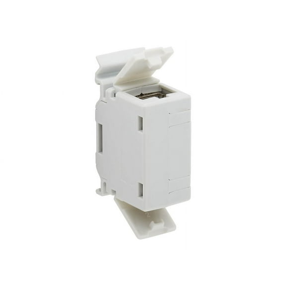 Eaton Tripp Lite Series Cat6a Shielded In-Line DIN-Rail Mountable Snap-In Coupler RJ45 F/F TAA