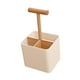 thumbnail image 5 of Caja de almacenamiento de cocina, organizador de escritorio con compartimento, estante de almacenamiento de cocina, caja de almacenamiento decorativa Blanco, 5 of 8