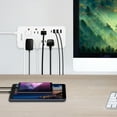thumbnail image 4 of Cable de extensión de regleta de alimentación con protector contra sobretensiones con USB C, 4 of 5