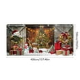 thumbnail image 3 of Hometravel Christmas Garage Background Cloth, Festive Photography Prop Backdrop, Seasonal Hanging Fabric for Photo Shoots, Holiday Atmosphere Creation, 3 of 6
