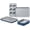 Navy, variant on Caraway Mini Bakeware Set – Naturally Non-Stick, Non-Toxic Ceramic Coating – Compact Baking Pans Set for Small Kitchens & Ovens – Includes Baking Sheets, Muffin Pan, Cooling Rack & Storage - Cream