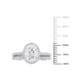 thumbnail image 7 of Everly Women's Created Moissanite and Diamond 14k White Gold Bridal Set, 7 of 7