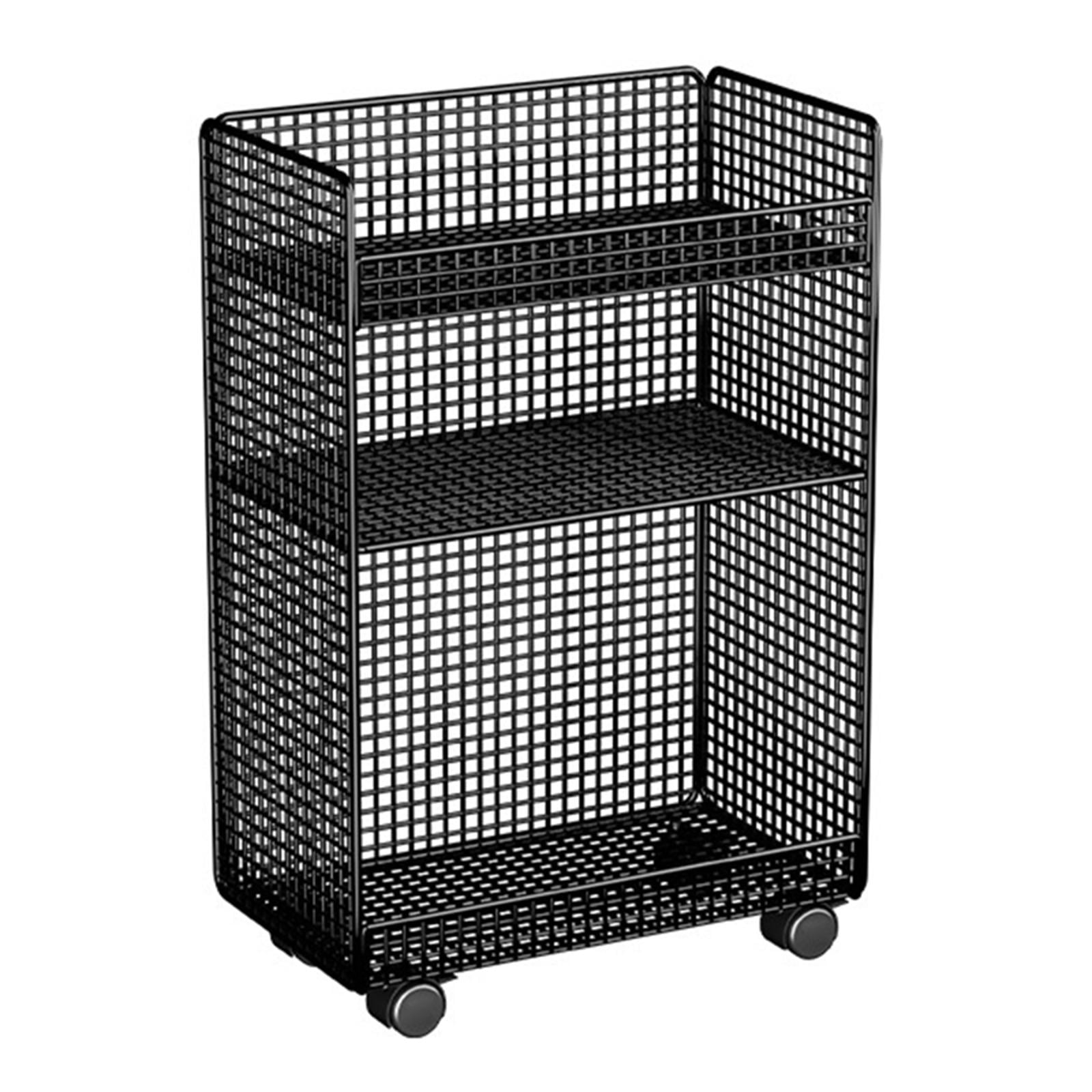 koolsoo Rolling File Cart with Wheels, Standing File Holder, Multipurpose Storage under Table under Desk File Holder, for Living Room