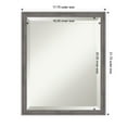 thumbnail image 6 of Amanti Art Florence Grey Beveled Bathroom Wall Mirror, 6 of 10