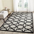 thumbnail image 2 of Safavieh Cambridge 5' X 8' Hand Tufted Wool Rug in Ivory and Black, 2 of 5