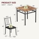 thumbnail image 2 of Historyli Juego de mesa de comedor para 2,mesa de comedor rectangular y juego de sillas para 2,juego de mesa de cocina rústica de 3 piezas,mesa de comedor que ahorra espacio para apartamentos, 2 of 9