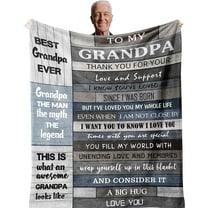 Grandpa Gifts,Gifts for Grandpa,Grandpa Birthday Gifts,Best/Great Grandpa Gifts,Birthday Gifts for Grandpa from Grandchildren/Granddaughter/Grandson,Grandfather Gift,Grandpa Blanket 60"x50"