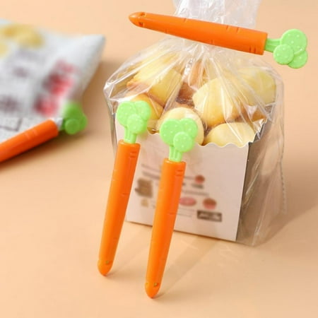 

Carrot Shape Sealing Clip 5 Pcs Sealing Clips For Food Packages
