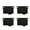 Black_4, variant on Heavy Duties Materials Workshop Swivels Wheel Casters With Noise Reduction For Equipment Moving