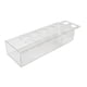 thumbnail image 3 of Jarrón de flores rectangular de acrílico transparente, jarrón decorativo, contenedor de flores moderno, 30cmx10cmx6.5cm, 3 of 9