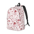 thumbnail image 2 of Balery Flower Leaves Vintage Canvas Backpack for Men and Women - Large Capacity, Durable Travel Laptop Bag for School, Work, Hiking, and Outdoor Activities, 2 of 7