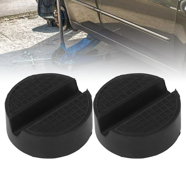 Jack Support Protector, Standard Size Jack Pad Adapter Wear Resistant 2PCS with Slotted Design for Car Maintenance