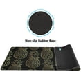 thumbnail image 2 of Tropical Fruit Gold Pineapple Black Large Gaming Mouse Pad Big Mousepad Mice Keyboard Mat with Non-Slip Rubber Base for Computer Laptop Home & Office, 31.5 X 11.8 inch, 2 of 6