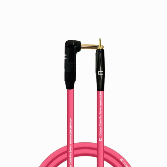 Coluber Cable Right Angle 1/4" TS to 3.5 TS Male - Pro Audio Interface Cable