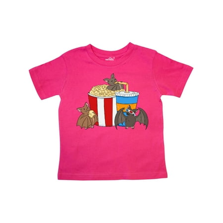 

Inktastic Movie Loving Bats with Popcorn and Soda Gift Toddler Boy or Toddler Girl T-Shirt