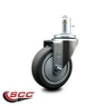 thumbnail image 2 of 4 Inch Thermoplastic Rubber Wheel Swivel 7/16 Inch Grip Ring Stem Caster SCC, 2 of 2
