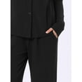 thumbnail image 5 of DARING DIVA Women's Button Down Knit Pajamas Sets XS Black, 5 of 7