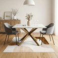 thumbnail image 3 of ODIKA 5'x7' Washable Area Rug Non-Slip, Low Pile, Stain Resistant Large Abstract Beige Brushstroke Neutral Shape Shapes Interlocking for Guest Room, Lounge, Apartment, 3 of 7