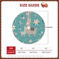 thumbnail image 4 of Bingfone Christmas Tree Skirt Mat Christmas Decoration Interior 30"-Teal Mama Llama, 4 of 8