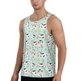 thumbnail image 2 of Fotbe Cute Cows Pattern Men's Quick Dry Workout Tank Top Gym Muscle Tee Fitness Bodybuilding Sleeveless T Shirt Breathable Workout Shirt-XX-Large, 2 of 9