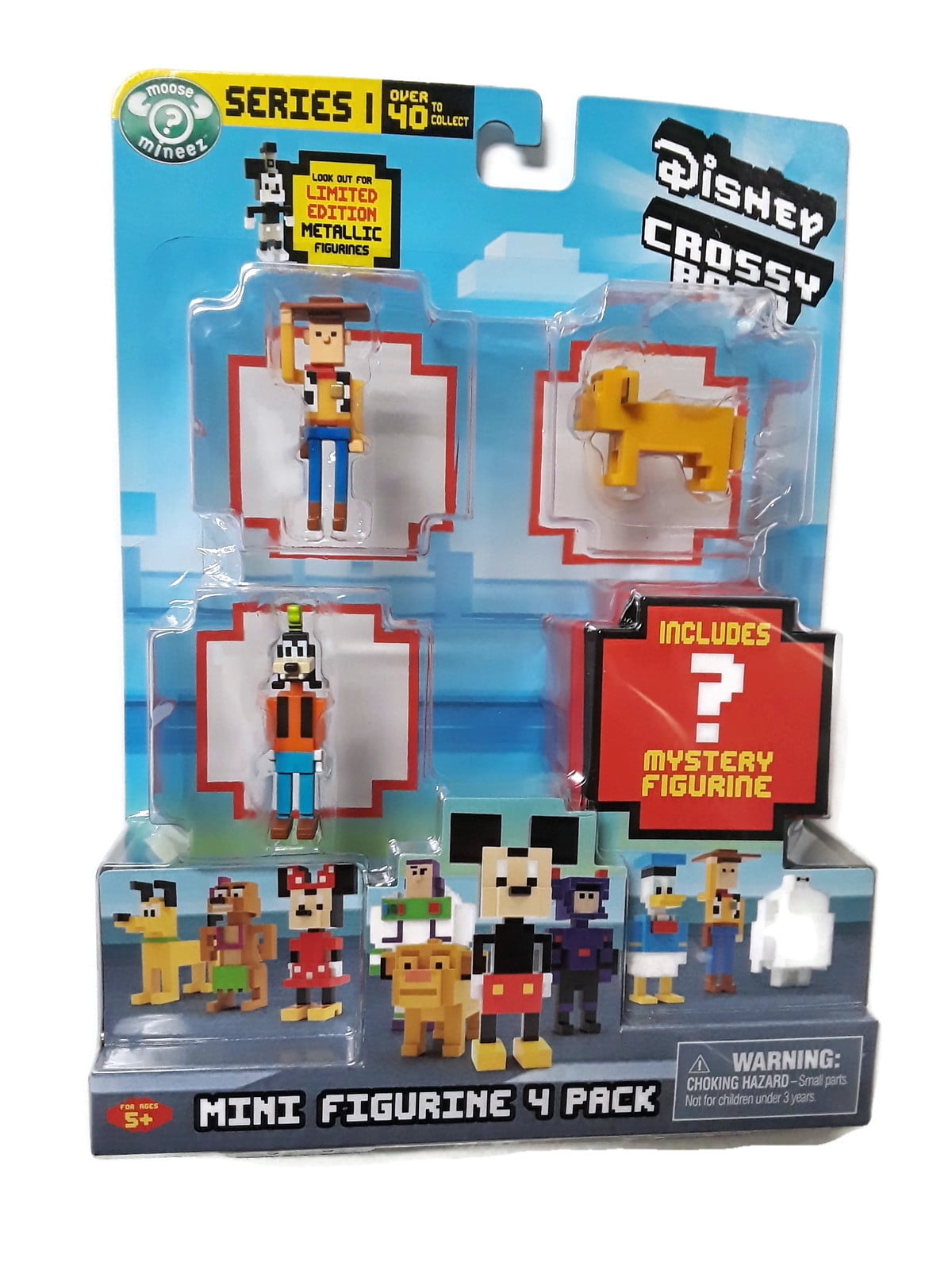 Crossy Road Series 1 Woody, Simba, Goofy & Mystery Figure Figure 4-Pack - Walmart.com