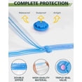 thumbnail image 2 of 10 Pack Jumbo Vacuum Storage Bags, Vacuum Sealed Compression Bags with Double-Zip Seal, Space Saver Storage Bags for Clothes, Pillows, Comforters, Blankets, Bedding (28 x 40 Inch), 2 of 8
