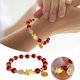 thumbnail image 2 of Año Nuevo de cuentas encanto pulseras hechas a mano de cristal Pi Yao pulsera colgante del zodiaco chino Feng Shui pulseras elásticas de Año Nuevo Regalos para Mujeres Unisex Je, 2 of 8