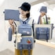 thumbnail image 2 of Mochila de lona JAMW versión coreana Harajuku 5 piezas azul, 2 of 5