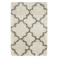 thumbnail image 7 of SAFAVIEH Hudson Jaye Geometric Shag Area Rug, Grey/Ivory, 5' x 5' Round, 7 of 7