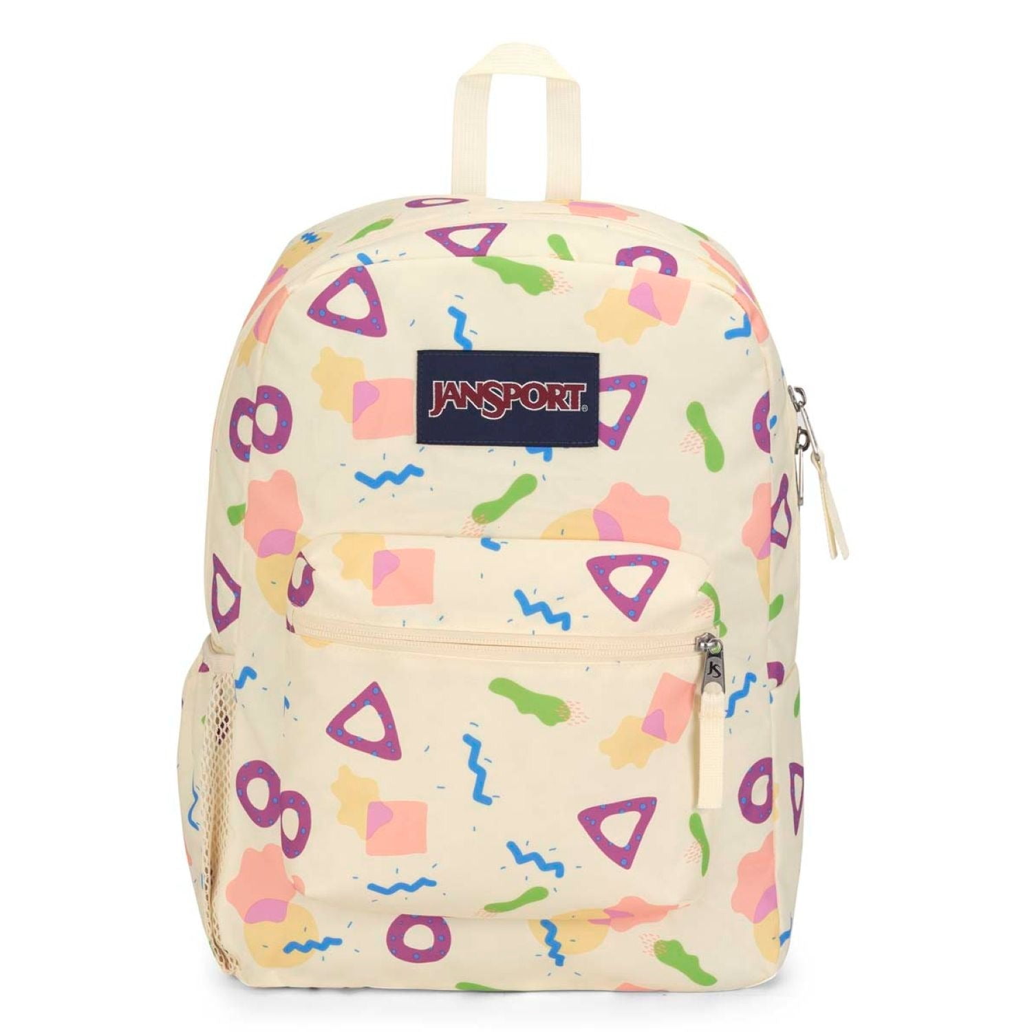 cream jansport backpack SuperBreak Plus FX - Moon Flower size backpack holds up to 28L Cream Jansport backpack 