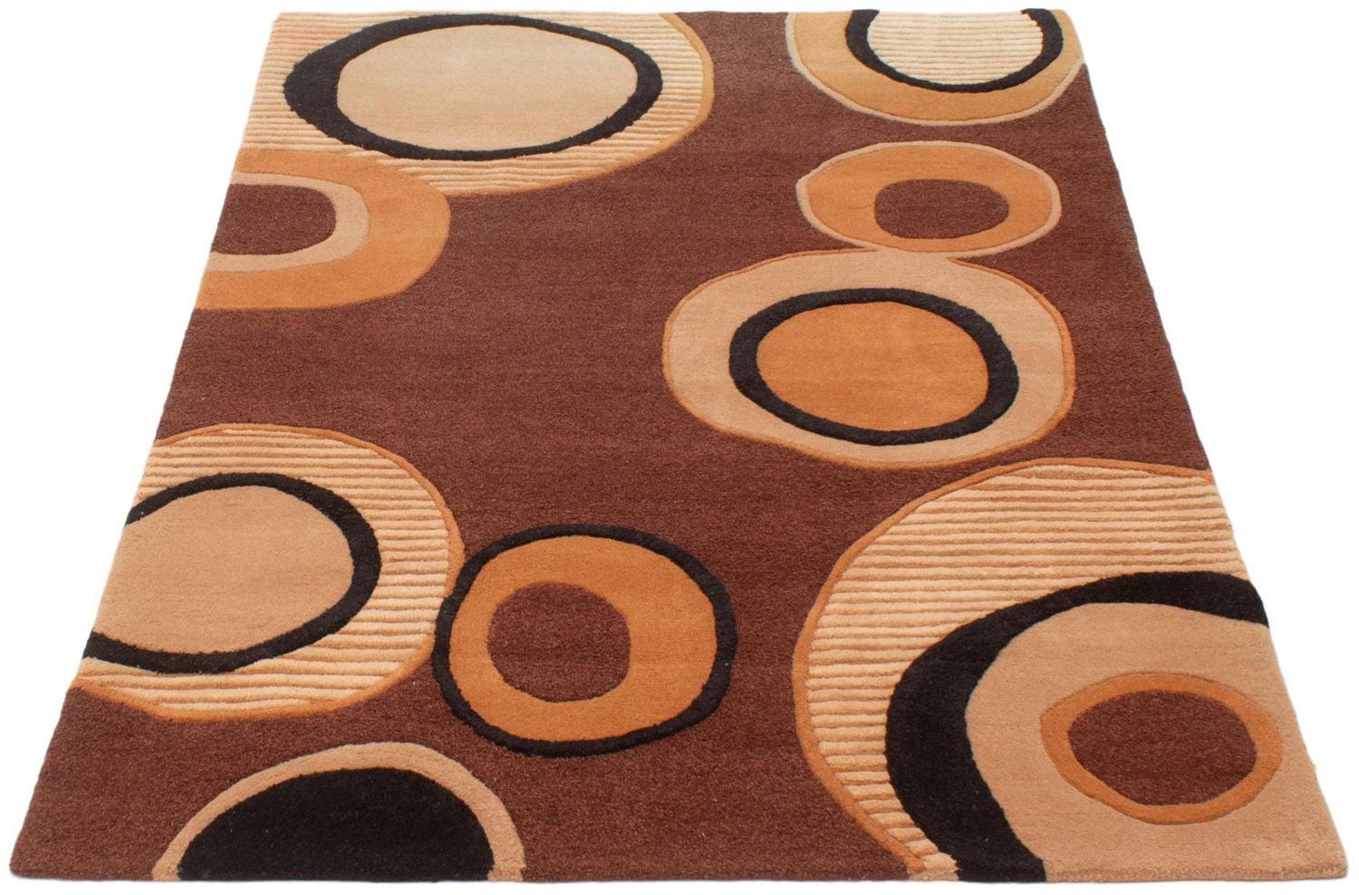 ECARPETGALLERY Timeless Dark Brown Rug 5'3" x 7'7"