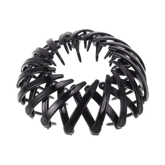 Garras de nido de pájaro de moda, clips para el cabello para mujeres, 1 pieza negra
