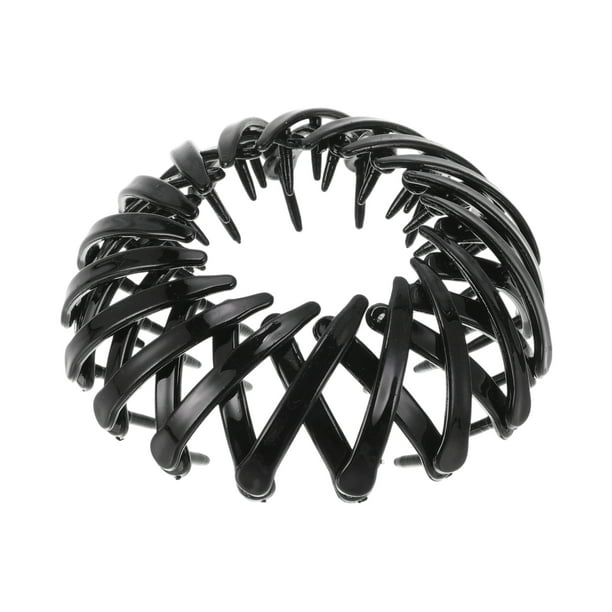 Garras de nido de pájaro de moda, clips para el cabello para mujeres, 1 pieza negra