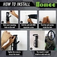 thumbnail image 4 of Portabicicletas para pared de garaje, almacenamiento en el hogar para bicicletas, colgador ajustable para bicicletas, paquete de 2 soportes de pared para bicicletas, sistema de garaje vertic, 4 of 5