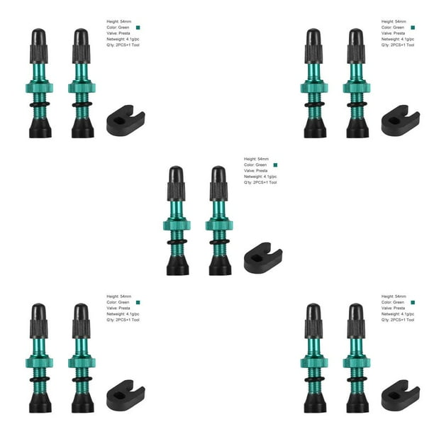 Greeniant 2 uds válvulas sin cámara extraíble aleación de cobre núcleo de goma boquilla de vacío accesorios de neumáticos alternativos suministros Type2 NO2 Greeniant CBP032082