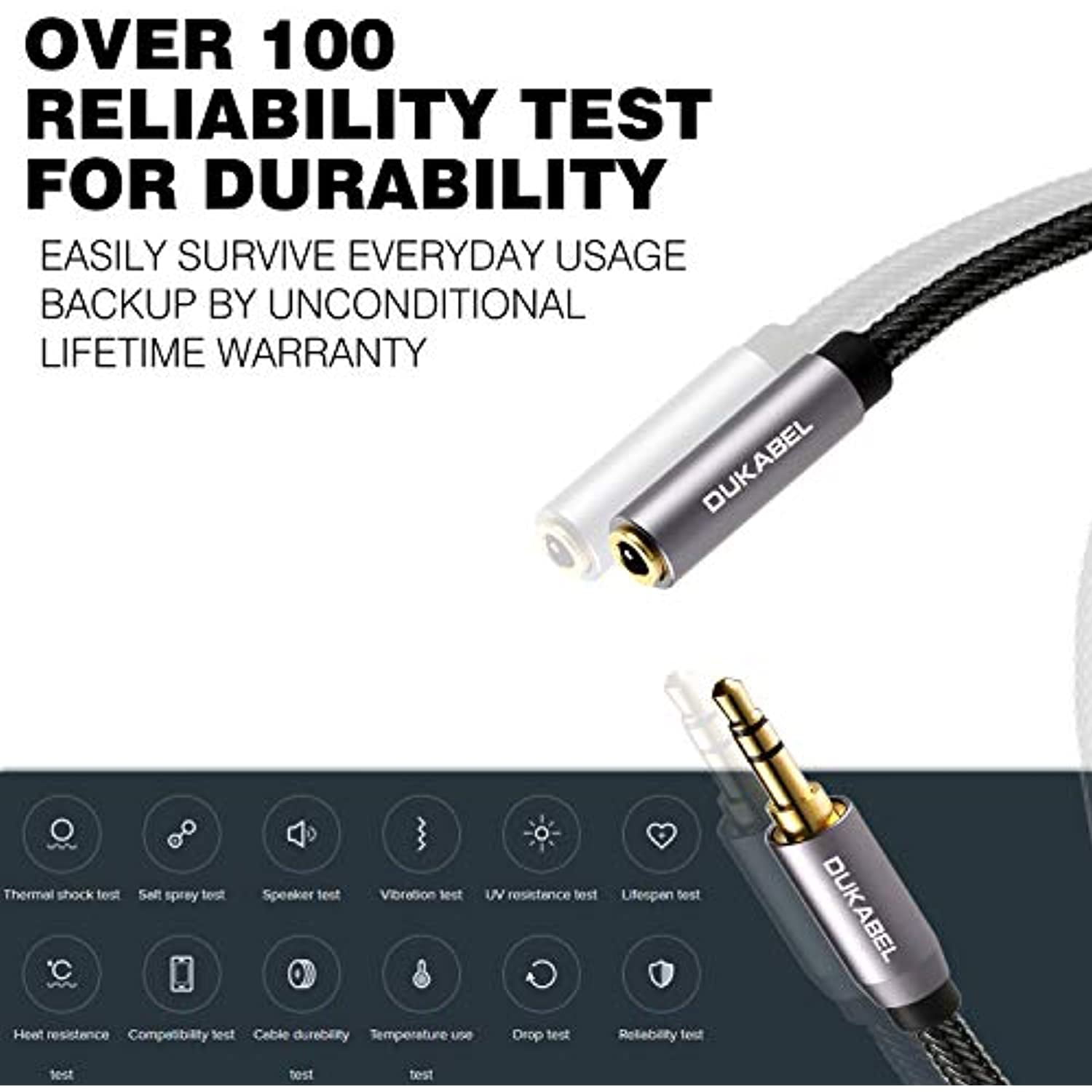 Premium Stereo 3.5mm Audio Jack Extension Cable Male to Female Headphone Aux 