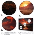 thumbnail image 3 of Designart "At The Peak Majestic Sunset" Landscapes Floater Framed Canvas Art Print, 3 of 7