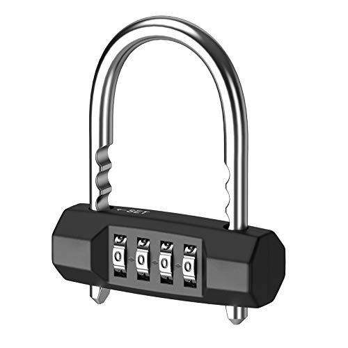 Gym Lock Waterproof for School Gate 4-Digit Combination Padlock Fence Gym & Sports Locker Case KeeKit Combination Lock New Version Resettable Combo Lock Toolbox Employee 