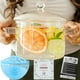 thumbnail image 1 of Olla Crystalbru de vidrio transparente de 2 litros con tapa y colador, 1 of 7