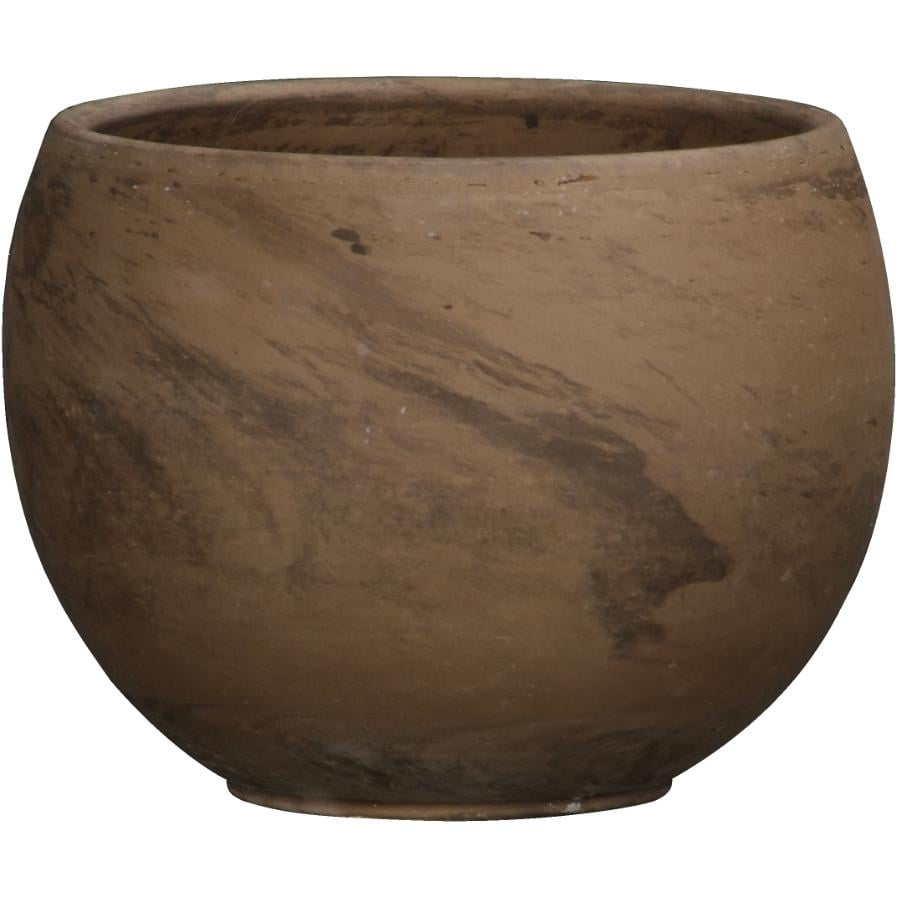 6.5" Luna Chocolate Clay Planter