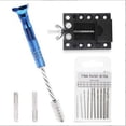 thumbnail image 1 of AMERTEER Micro Twist Drill Bits Pin Vise Multipurpose Precise Manual Tool Kit Non-slip Design Semi-automatic Spiral Hand Resin Keychain, 1 of 7