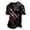 Black, variant on Mens Knit Polo Independence Day Knit Short Sleeve Patriotic Commemorative Mens Activities Shirt,Black,3XL
