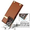 thumbnail image 5 of Wallet Case for Samsung Galaxy Note 20 Ultra, Vintage Premium PU Leather Ultra Slim Case with Card Holder, Protective Anti-drop Magnetic Clasp Phone Case for Galaxy Note 20 Ultra, Brown, 5 of 7
