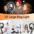 thumbnail image 3 of FL Auto Face Tracking Selfie Stick Tripod for iPhone with Light 70.9" Phone Camera Tripod Stand 360 Rotation Follows Your Movement with Wireless Remote, 3 of 7