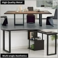 thumbnail image 3 of Metal Table Legs 28" H x 31" W, Heavy Duty Furniture Legs Square Tube Desk Legs for DIY Furniture Projects, Set of 2, 3 of 5