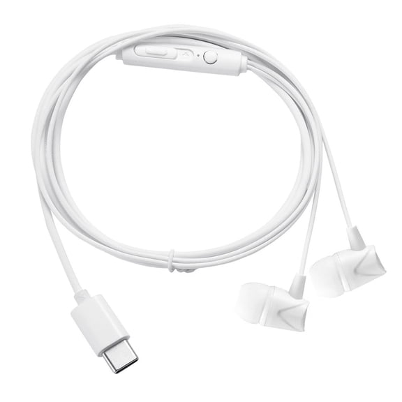 USB-C Corded Earbuds/Headset/Headphones Mic for iPhone 15/16 Samsung S25/S26