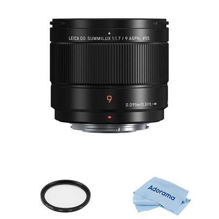UPC: 0192223226395 | Lumix G Leica DG Summilux 9mm f/1.7 Aspherical Lens for Micro Four Thirds Bundle with 55mm UV Filter  Microfiber Cleaning Cloth