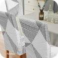 thumbnail image 3 of Chair Covers for Dining Chairs Set of 6,Geometric Stretch Dining Room Chair Cover Kitchen Parsons Chair Slipcovers (Pack of 6, Geometric), 3 of 6