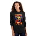 thumbnail image 3 of Airbrushed PACMAN Game Runnin Wild Unisex Plus Size Long Sleeve Shirt Brisco Brands 2X, 3 of 5