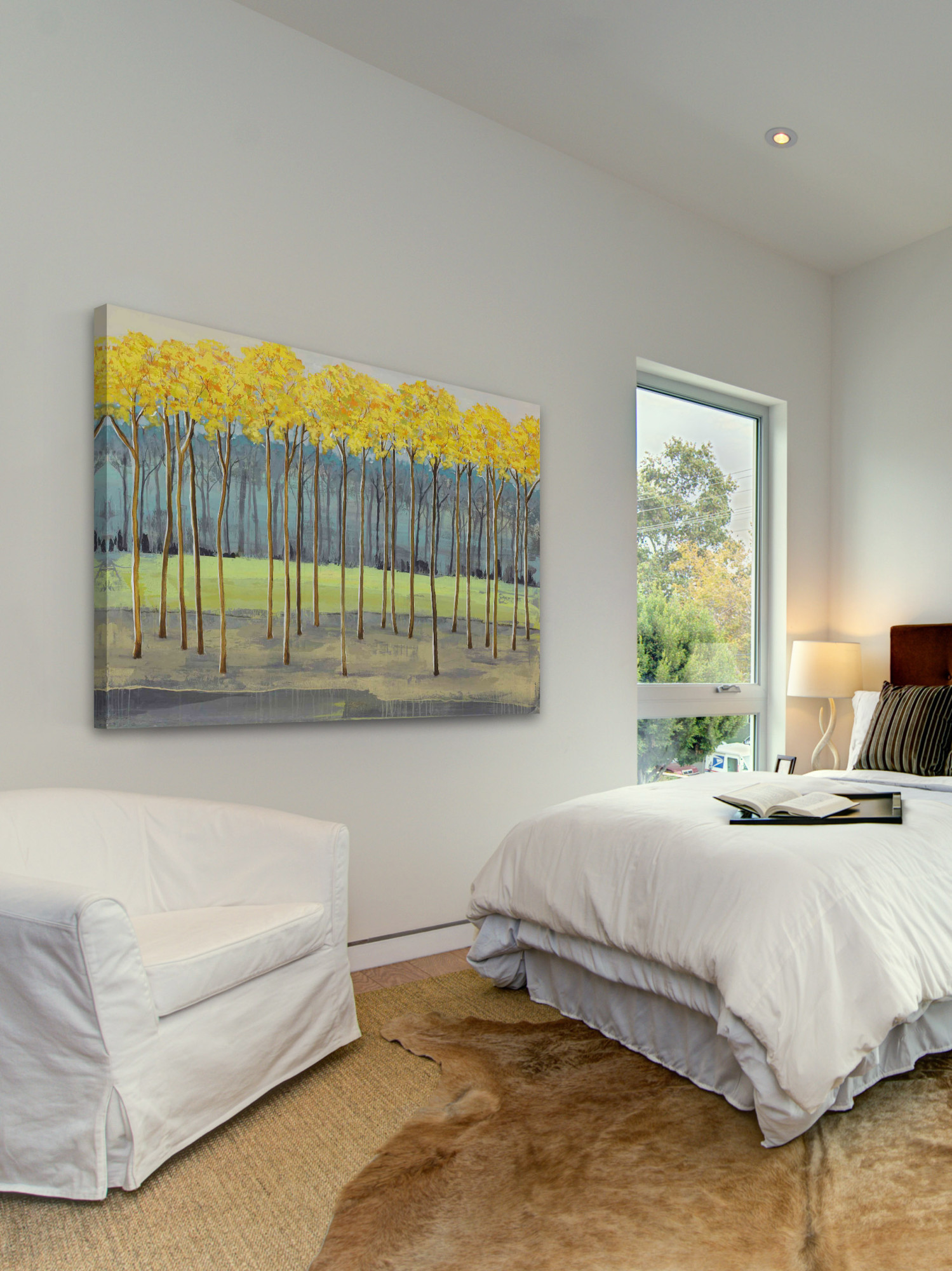 Marmont Hill "Fresh Foliage I" Painting Print on Wrapped Canvas